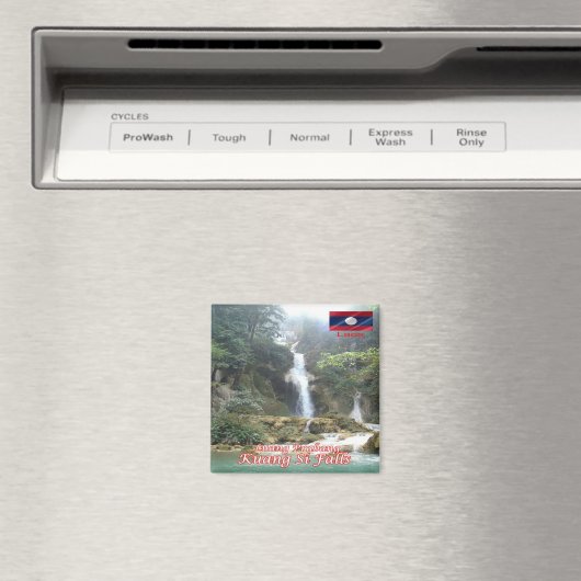 zLA009 KUANG SI-HERFSTEN Luang Prabang, Laos, Frid Magneet (Insitu (Vaatwasser))