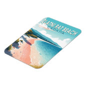 Zlatni Rat Beach Kroatië Reizen Kunst Vintage Magneet (Linkerzijde)