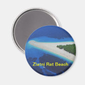 Zlatni Rat Beach magneet (Voorkant / Achterkant)