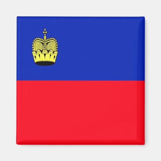 zLI001 VLAG VAN LIECHTENSTEIN - Fridge Magnet (Voorkant)