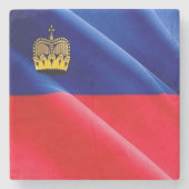 zLI002 LIECHTENSTEIN wafig FLAG - Fridge Magnet K Stenen Onderzetter (Voorkant)