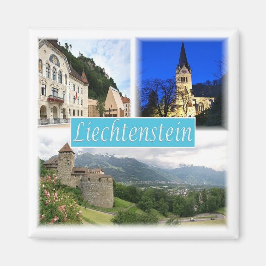 zLI003 VADUZ Liechtenstein, Fridge Magneet (Voorkant)