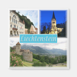 zLI003 VADUZ Liechtenstein, Fridge Magneet