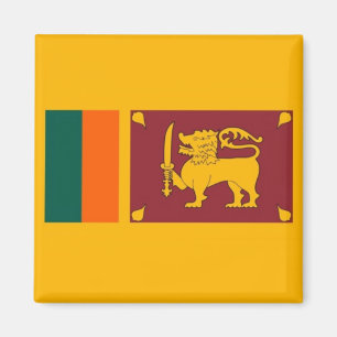 zLK001 Sinhalese FLAG Sri Lanka, Fridge Magneet