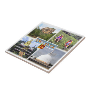 zLK003 SIGIRIJA, GOUDEN TEMPEL, Sri Lanka, Tegeltje