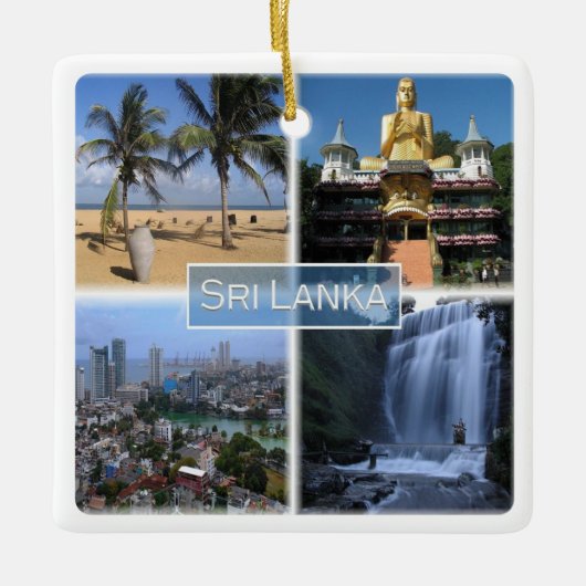 ZLK004 SRI LANKA mosaic, Azië, Keramisch Ornament (Voorkant)