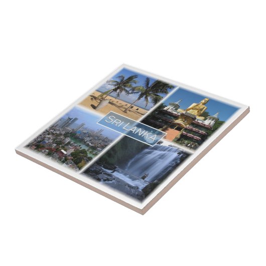 ZLK004 SRI LANKA mosaic, Azië, Tegeltje (Zijkant)