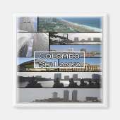 zLK005 COLOMBO, Sri Lanka, Azië, Fridge Magneet (Voorkant)