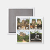 ZLK006 SRI LANKA collage, Azië, Fridge Magneet (Voorkant / Achterkant)