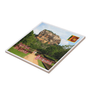 zLK007 SIGIRIYA ROCK FORTRESS, Sri Lanka, Tegeltje