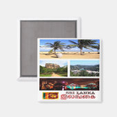 zLK009 SRI LANKA potpourri, Azië, Fridge Magneet (Voorkant / Achterkant)