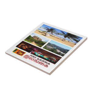 zLK009 SRI LANKA potpourri, Azië, Tegeltje