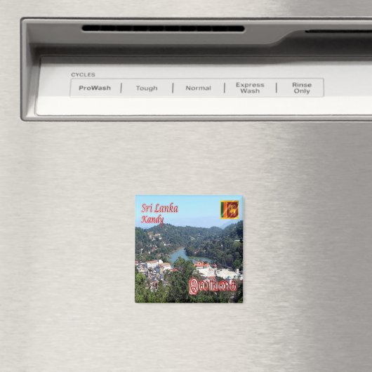 zLK010 KANDY LAKE, Sri Lanka, Azië, Fridge Magneet (Insitu (Vaatwasser))