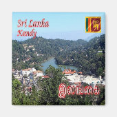 zLK010 KANDY LAKE, Sri Lanka, Azië, Fridge Magneet (Voorkant)