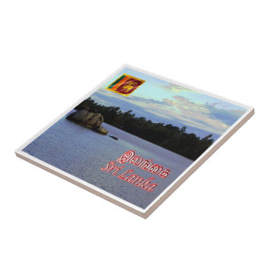 zLK011 Bentota rivier DHARGA Sri Lanka Azië, Tegeltje