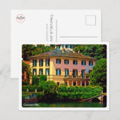 zLMD116 CLOONEY-VILLA Laglio Lake Como Briefkaart (Voorkant / Achterkant)