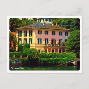 zLMD116 CLOONEY-VILLA Laglio Lake Como Briefkaart