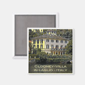 zLMD116 CLOONEY-VILLA Laglio Lake Como, Fridge Magneet (Voorkant / Achterkant)