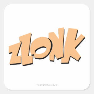 ZLONK! VIERKANTE STICKER
