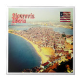 zLR004 MONROVIA, Panorama, Liberia, Afrika Tegeltje (Voorkant)