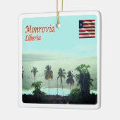 zLR005 MONROVIA, Liberia, Afrika, Keramisch Ornament (Links)