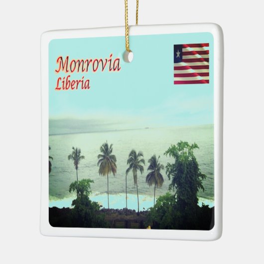 zLR005 MONROVIA, Liberia, Afrika, Keramisch Ornament (Links)