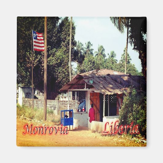 zLR006 MONROVIA, Liberia, Afrika, Fridge Magneet (Voorkant)