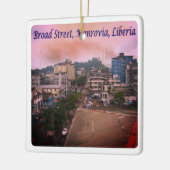zLR007 MONROVIA, Broad Street, Liberia, Keramisch Ornament (Links)