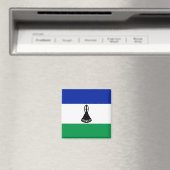 zLS001 LESOTHO FLAG, Afrika, Fridge Magneet (Insitu (Vaatwasser))