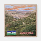 zLS006 LESOTHO, Makhaleng River Gorges, Fridge Magneet (Voorkant)