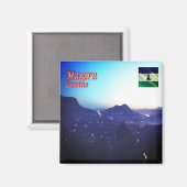 zLS009 MASERU Night, Lesotho, Afrika, Fridge Magneet (Voorkant / Achterkant)