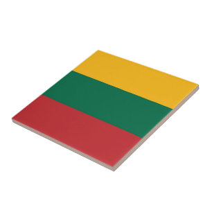 zLT001 Litouwse vlag, LITOUWEN, Tegeltje