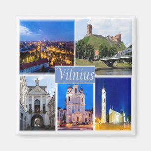 zLT005 VILNIUS Europe, Fridge Magneet