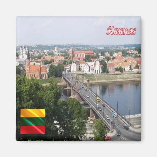 ZLT008 KAUNAS, Litouwen, Europa, Fridge Magneet (Voorkant)