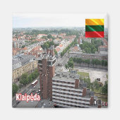 zLT013 KLAIPEDA, Litouwen, Fridge Magnet (Voorkant)