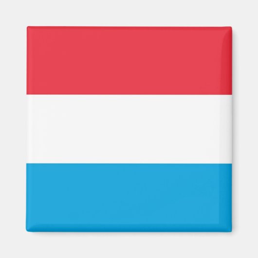 zLU001 Luxemburgse vlag, Koelkast Magneet (Voorkant)