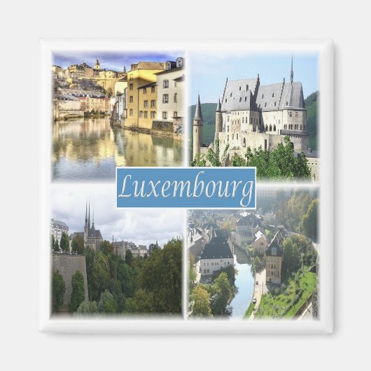 zLU003 LUXEMBURG, Fridge Magneet (Voorkant)