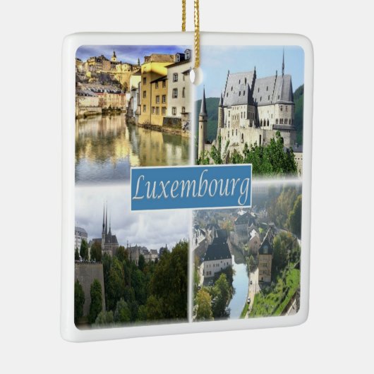 zLU003 LUXEMBURG Keramisch Ornament (Rechts)