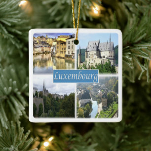 zLU003 LUXEMBURG Keramisch Ornament