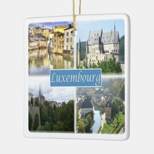 zLU003 LUXEMBURG Keramisch Ornament (Links)