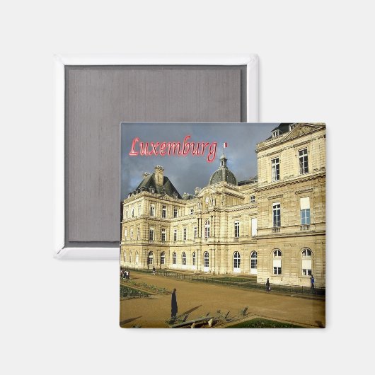 zLU006 PALACE, Luxemburg, Fridge Magneet (Voorkant / Achterkant)