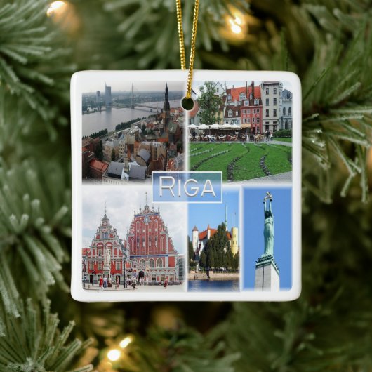 zLV003 RIGA, Latvijas, Republiek Letland, Keramisch Ornament (Boom)