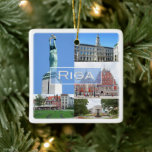 zLV004 RIGA, Republiek Letland, Europa, Keramisch Ornament<br><div class="desc">Hier vind je het souvenir van je vakantie. Deze categorie bevat keramische sierbeelden van vele plaatsen in Europa. (zLV004 RIGA, Republiek Letland, Europa, keramische siervoorwerpen). Verbazingwekkende vrienden en familieleden met de unieke souvenirs van uw geweldige reis. Probeer ons. #LeoPepeDesign - Vrijheidsmonument, stadsgebouw līvu-plein, het huis van de zwarte koppen, de...</div>