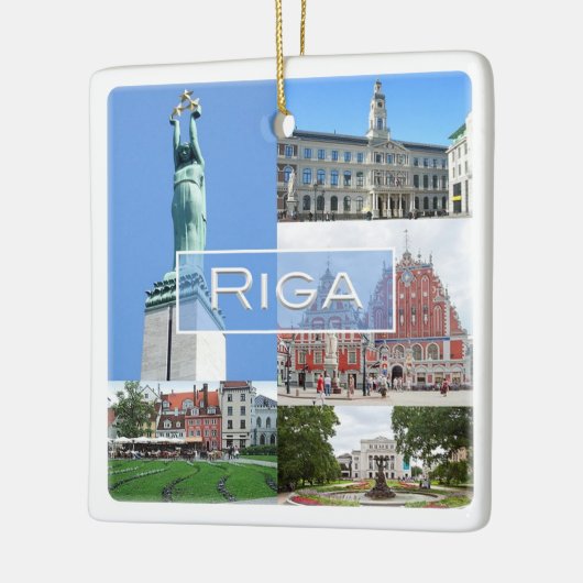 zLV004 RIGA, Republiek Letland, Europa, Keramisch Ornament (Links)