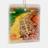 ZLY005 BENGHAZI, Strand, Libië, Afrika, koelkast C Keramisch Ornament (Rechts)