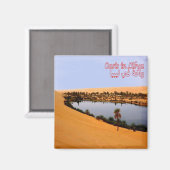 ZLY008 OASIS, Libië, Afrika, Fridge Magneet (Voorkant / Achterkant)