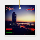 zLY014 TRIPOLI, Libië, Afrika, Keramisch Ornament (Achterkant)