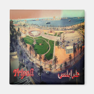 ZLY023 TRIPOLI Port, Libië, Afrika, Fridge Magneet
