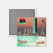 ZLY025 TRIPOLI, Towers, Libië, Afrika, Fridge Magneet (Voorkant / Achterkant)