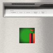 ZM001 ZAMBIA-vlag, Afrika, Fridge Magneet (Insitu (Vaatwasser))
